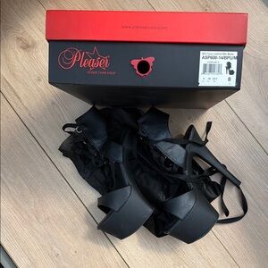 Pleaser Black Platform Women's Shoes